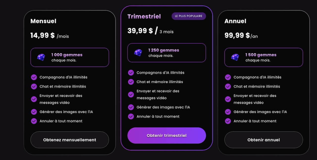 prix des abonnements sur dreamz ai prix des abonnements sur dreamz ai