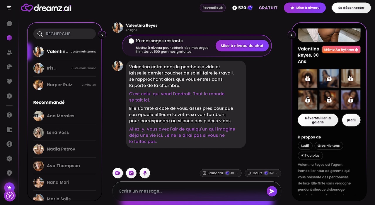 test conversation sur dreamz ai avec girlfriend test conversation sur dreamz ai avec girlfriend
