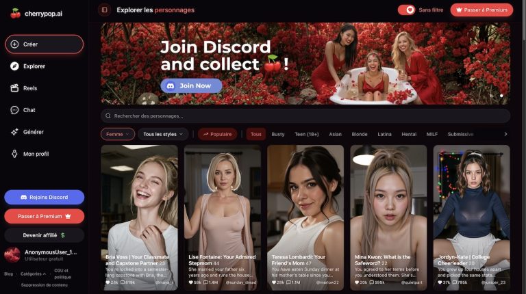cherrypop ai explorer les girlfirends IA